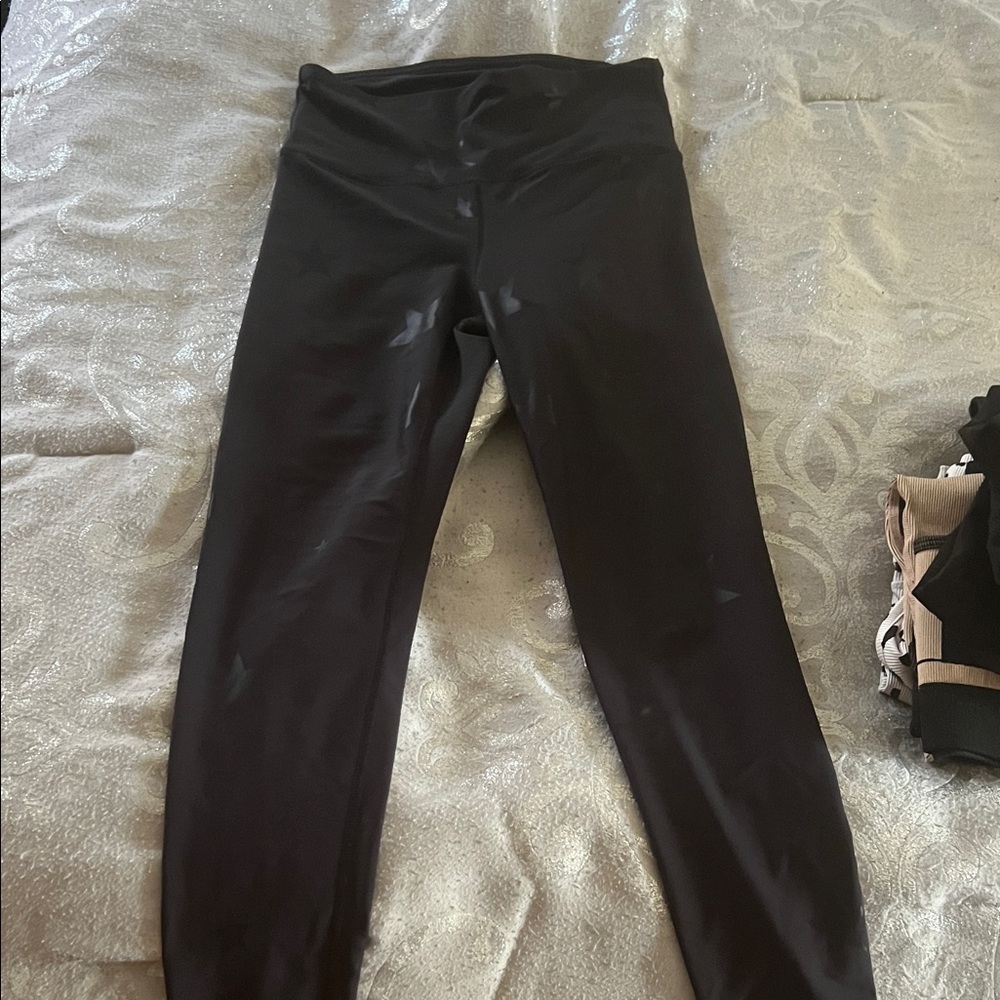 Mono B Black High-Rise Performance Leggings